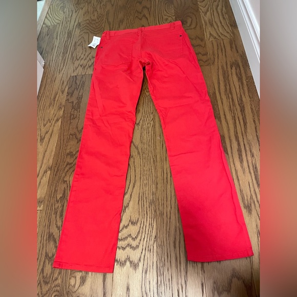 4/$25 red Zara button fly pants - Picture 2 of 5